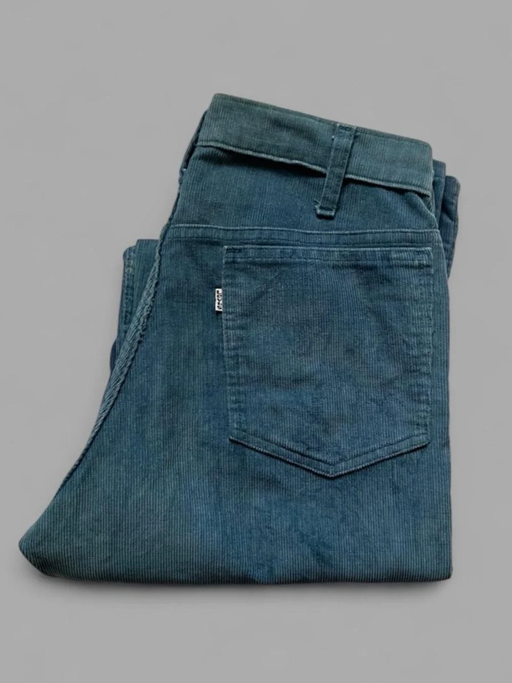 Vintage 80’s Levi’s White Tag Retro Western Boho Blue Corduroy Pants Size 32x36